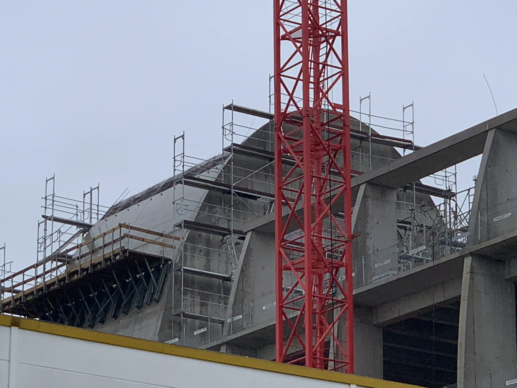 Betonschale von unten, Spartherm Melle