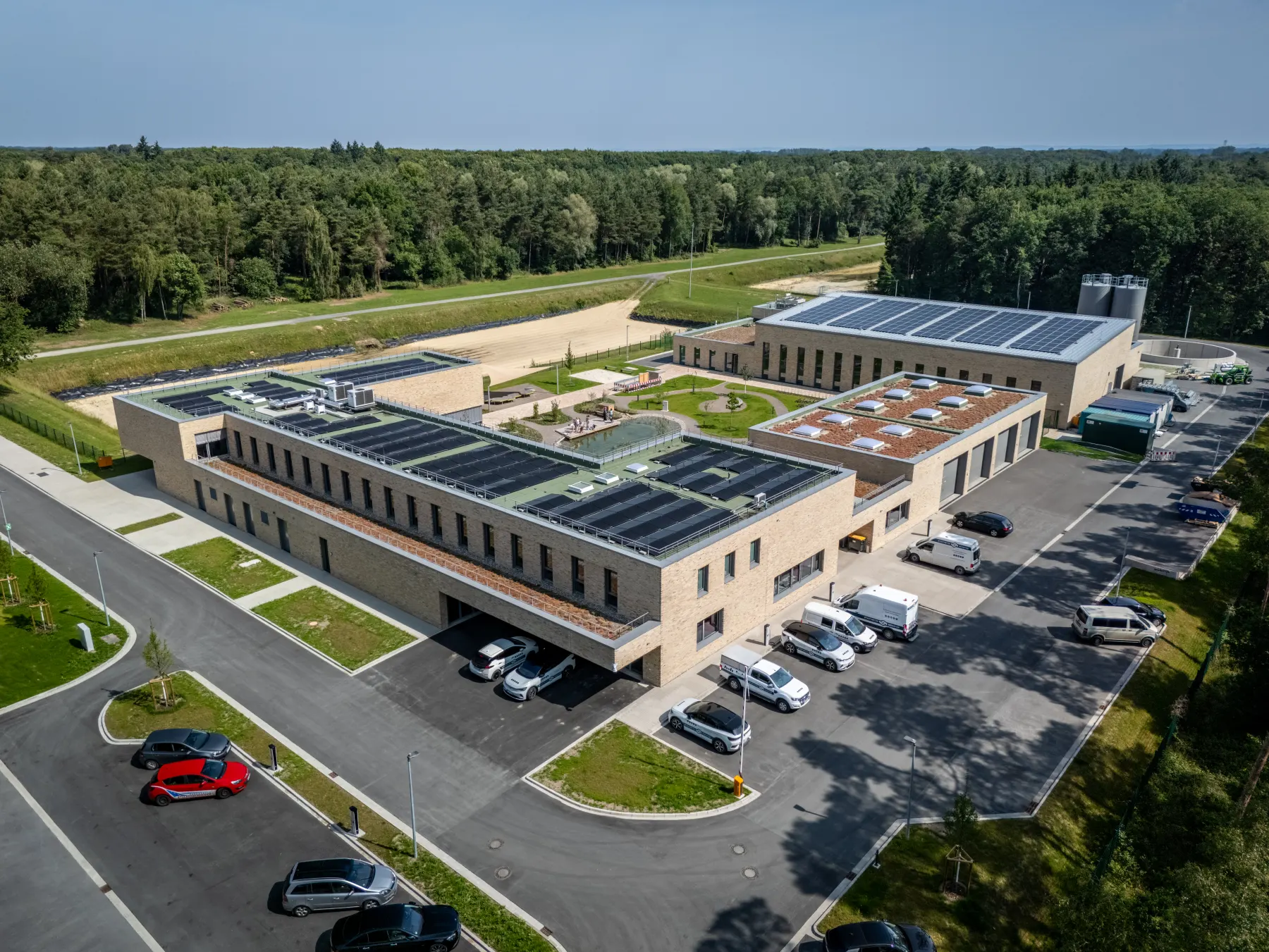 Wasserwerk Hornheide aus der Luft