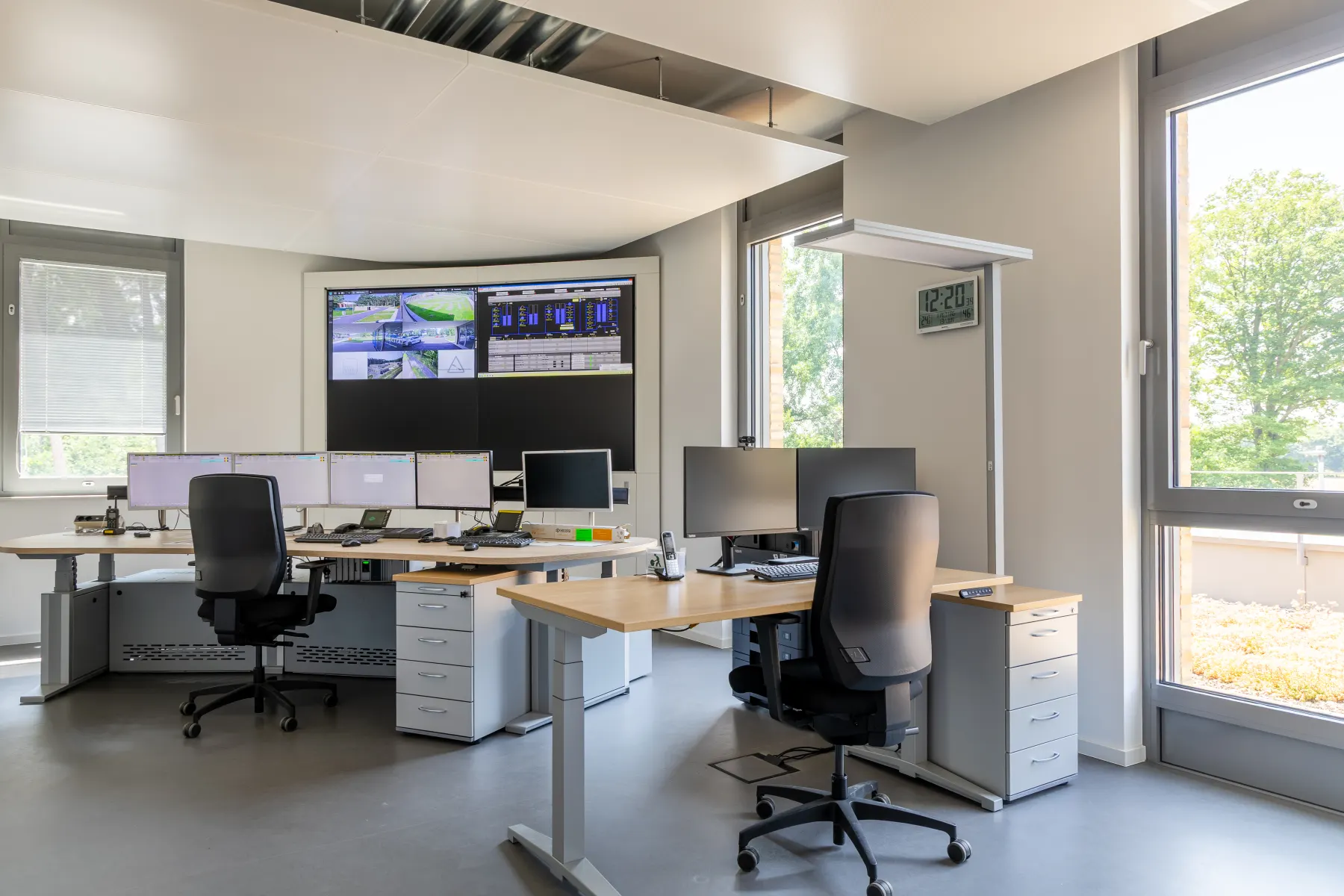 Büro im fertiggestellten Wasserwerk Hornheide