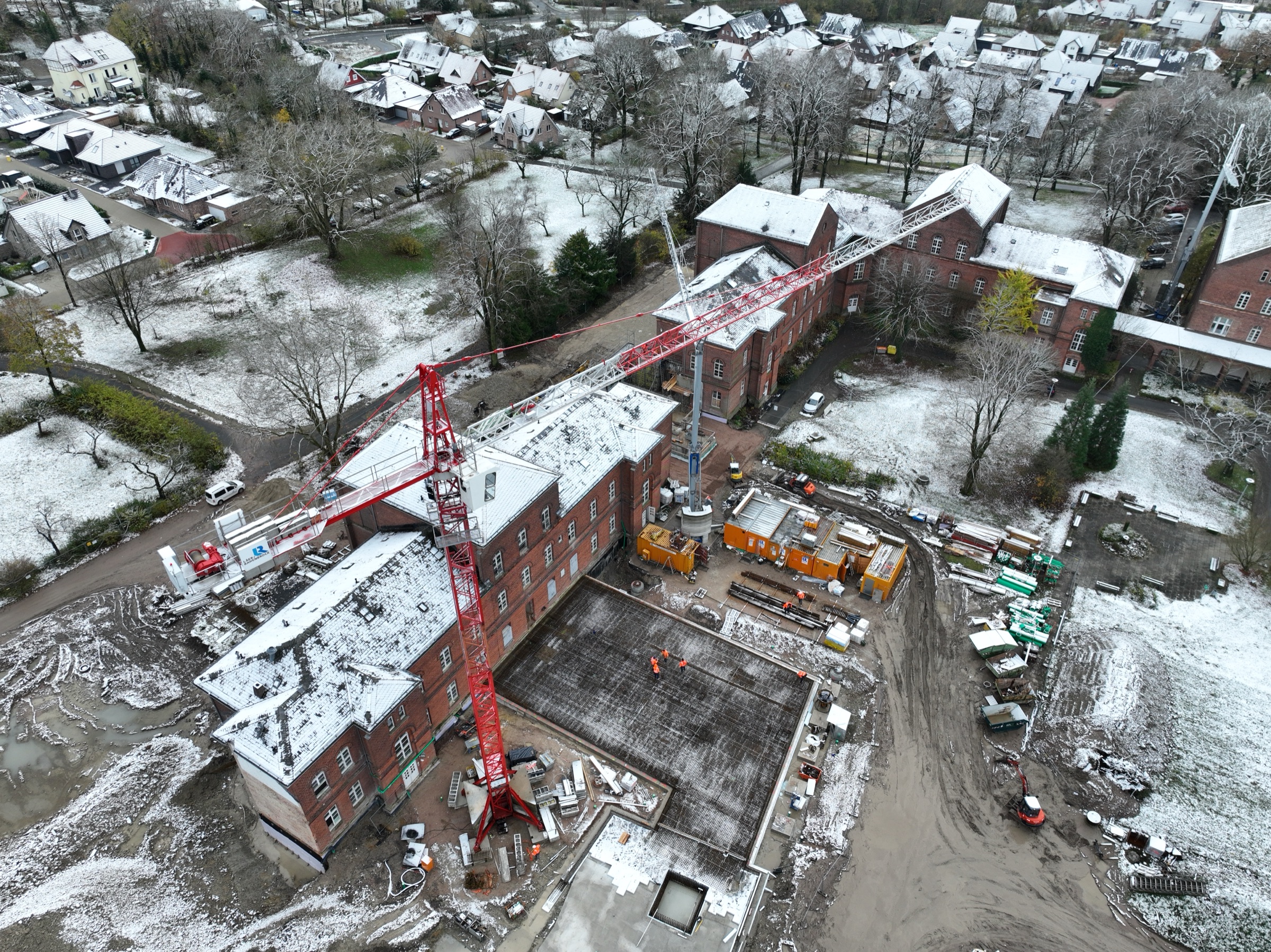 Baustelle im Ortskern